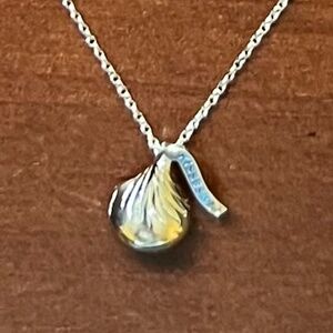 Hershey's Kiss Sterling Silver Pendant fine jewelry necklace